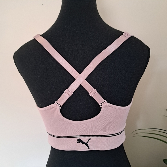 Puma Sports Bra Women's XL Pink  Activewear Bra Medium Support - Picture 9 of 11